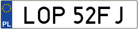 Trailer License Plate